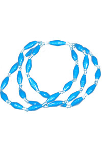 Leena Three Strand Bracelet Blue