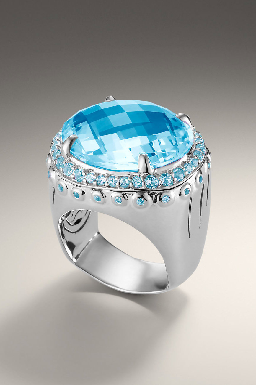 Dome Ring Sky Blue